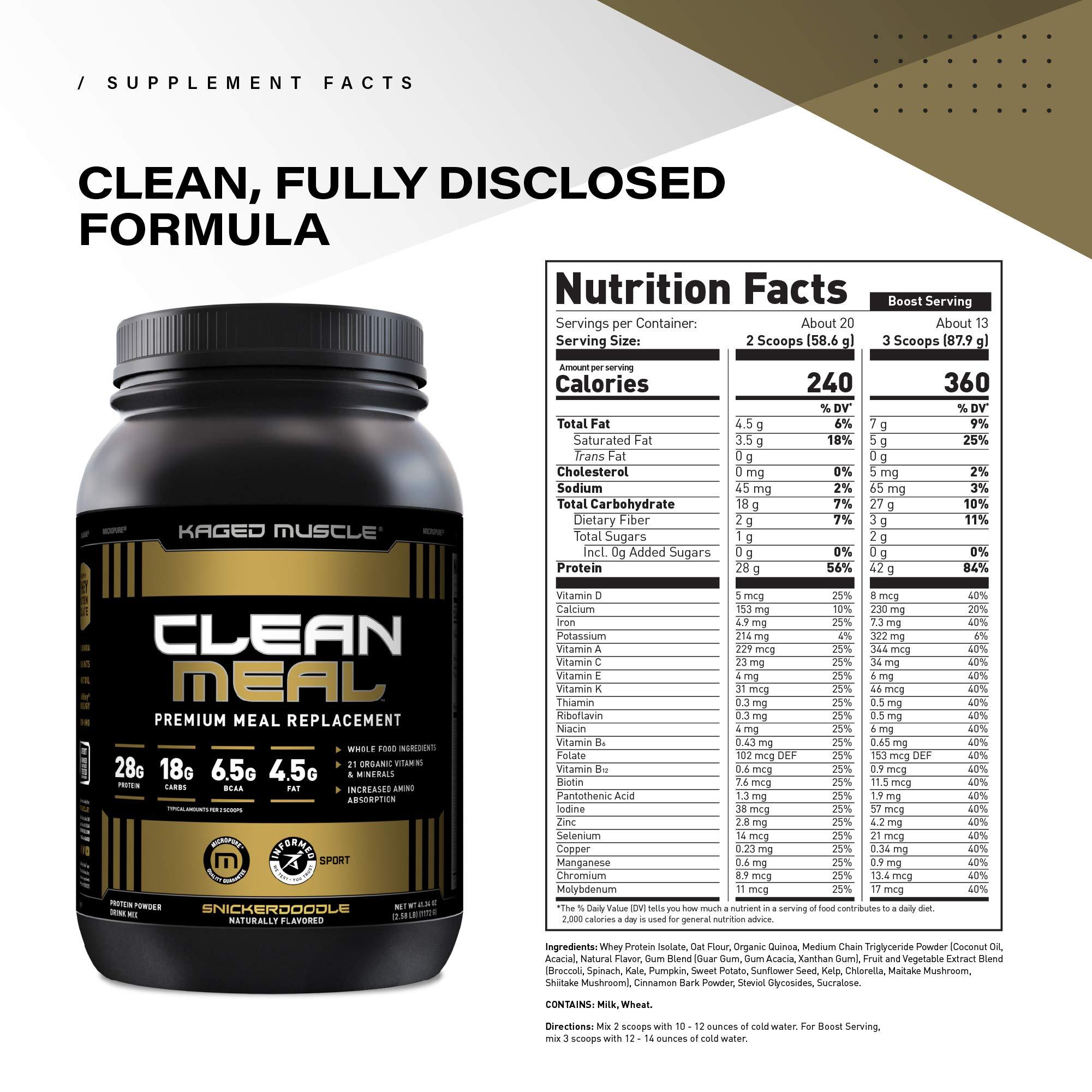 Kaged ⁢Clean meal Nutritional Breakdown⁣ and Ingredient⁢ Integrity